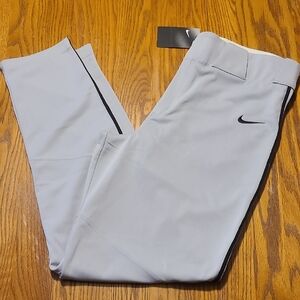 Nike NWT Men's Light Gray Athletic Basevall Pants - Large